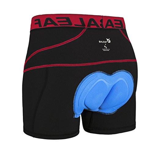 Product Cover BALEAF Men's Bike Cycling Underwear Shorts 3D Padded Bicycle MTB (Red, XL)