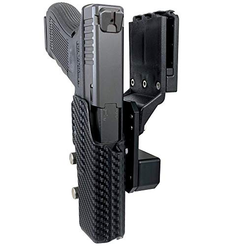Product Cover Holster USPSA, IPSC & 3GUN OWB. Pro Competition Black Scorpion (GL34 Carbon Fiber, right)