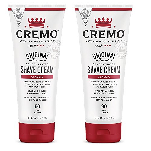 Product Cover Cremo Original Shave Cream, Astonishingly Superior Smooth Shaving Cream Fights Nicks, Cuts and Razor Burn,6 Fluid Ounces , 2-Pack