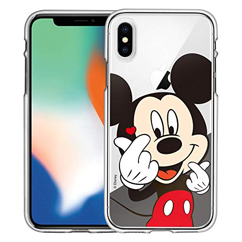Product Cover iPhone Xs Case/iPhone X Case Cute Soft Jelly Cover for [ iPhone Xs/iPhone X ] Case - Heart Mickey Mouse