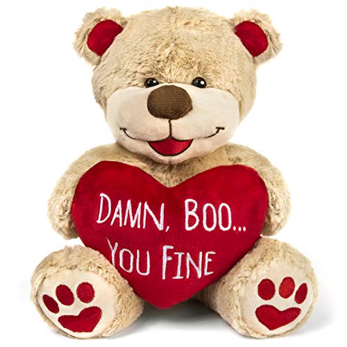 Product Cover Valentines Bear - 8 Inches Tall - Funny for Girlfriend, Boyfriend, Husband or Wife