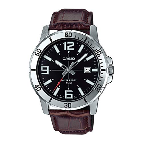 Product Cover Casio MTP-VD01L-1BV Men's Enticer Stainless Steel Black Dial Casual Analog Sporty Watch