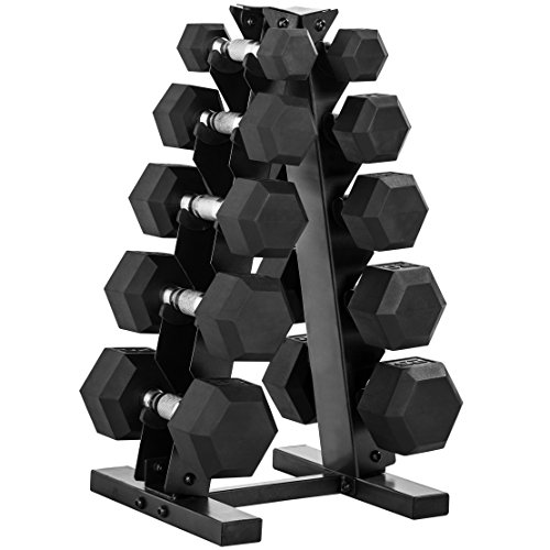 Product Cover CAP Barbell 150-lb Hex Dumbbell Weight Set with Vertical Rack