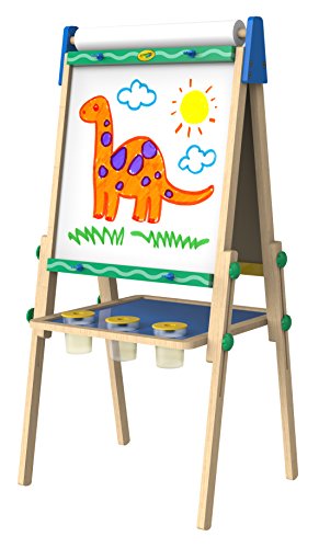 Product Cover Crayola Kids Wooden Easel, Dry Erase Board & Chalkboard, Amazon Exclusive, Kids Toys, Gift, Age 4, 5, 6, 7