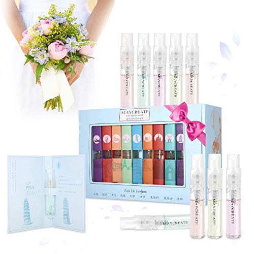 Product Cover Hot Sale ! 1Set Of 9 PCS Perfume Gift Set for Women, Mini Scent Fragrances Spray Perfume for Girls Valentine's Day Gift (city)