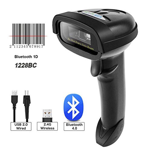 Product Cover NETUM Bluetooth Barcode Scanner, Compatible with 2.4G Wireless & Bluetooth Function & Wired Connection, Connect Smart Phone, Tablet, PC, CCD Bar Code Reader Work with Windows, Mac,Android, iOS