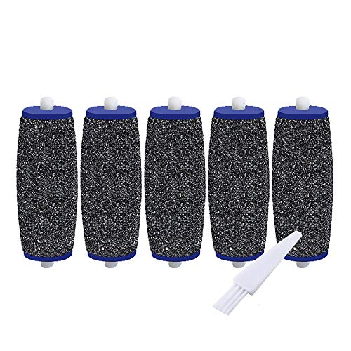 Product Cover 5 Pack Extra Coarse Replacement Rollers For Amope Pedi Refills Electronic Perfect Foot File Pedi Hard Skin Remover Refills Include a clean brush
