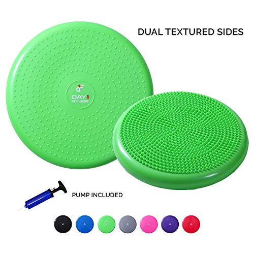 Product Cover Inflatable Wobble Cushion with Pump by Day 1 Fitness - 13