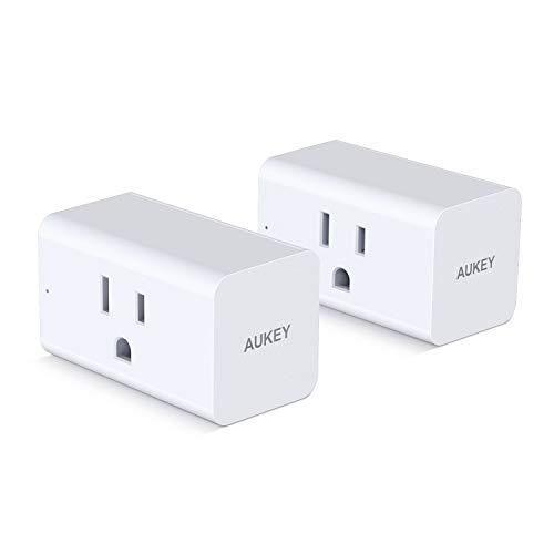 Product Cover AUKEY Wi-Fi Smart Plug (2 Pack), Mini Smart Socket for Use with Amazon Alexa, Google Assistant, or AUKEY Home App