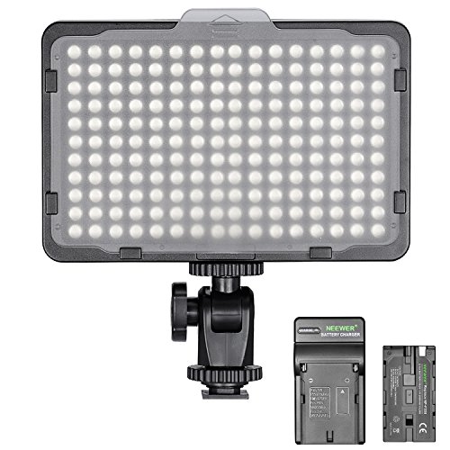 Product Cover Neewer Dimmable 176 LED Video Light on Camera LED Panel with 2600mAh Li-ion Battery and Charger for Canon, Nikon, Samsung, Olympus and Other Digital SLR Cameras for Photo Studio Video Photography