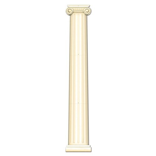 Product Cover Beistle S54486AZ2 Jointed Column Pull-Down Cutout 2 Piece, Off-white