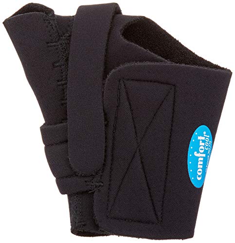 Product Cover Comfort Cool Thumb CMC Restriction Splint, Provides Direct Support for The Thumb CMC Joint While Allowing Full Finger Function, Right Hand, Medium Plus