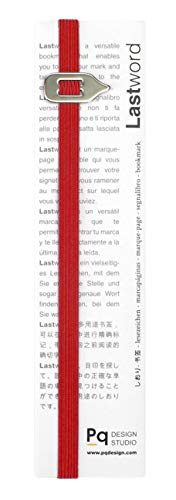 Product Cover Lastword Bookmarks - Elastic bookmark Perfect for Any Book - book markers for women - bookmarks for men - bookmarks for kids - Don't Lose Your Mark, Design Made in Italy book marks (Red)