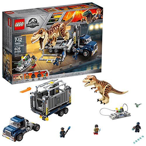 Product Cover LEGO Jurassic World T. rex Transport 75933 Dinosaur Play Set with Toy Truck (609 Pieces)
