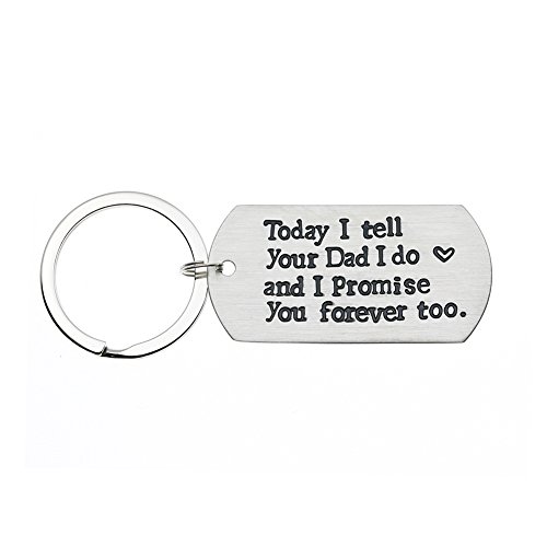 Product Cover Ms. Clover Blended Family Stepson Stepdaughter Wedding Gift, Bride's Son Groom's Son Marriage Keychain