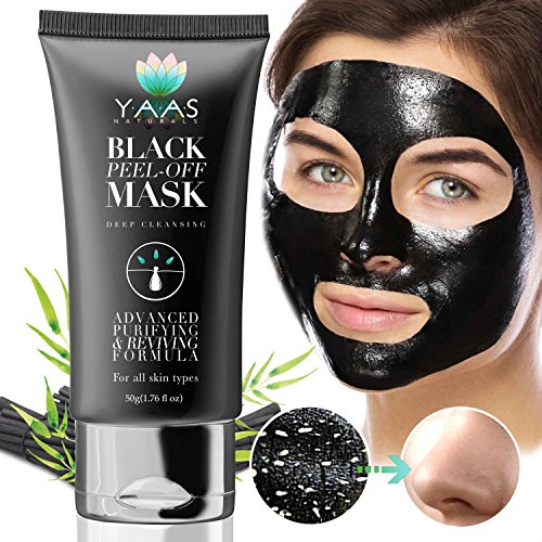 Product Cover YAAS Naturals Charcoal Face Mask - All Natural Activated Charcoal, DIY Peel Off, Black