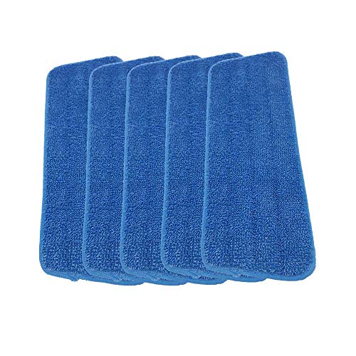 Product Cover Microfiber Spray Mop Replacement Heads for Wet Dry Mops Compatible With Bona Floor Care System (5 Pack)