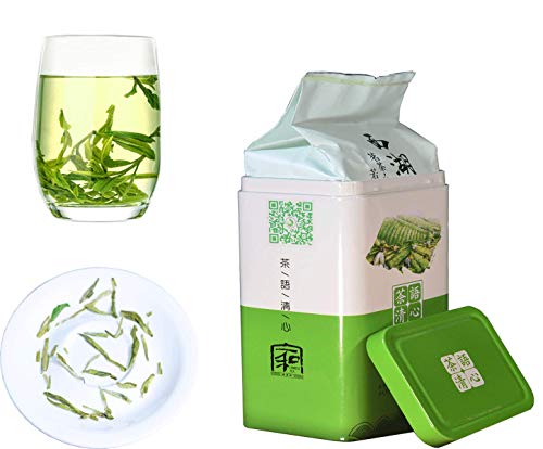 Product Cover JQ Xihu Longjing Green Tea - Authentic Hangzhou Origin - West Lake Dragon Well Loose Leaf - (Second Grade - 5.3 oz/1 bag) Natural Nothing Add