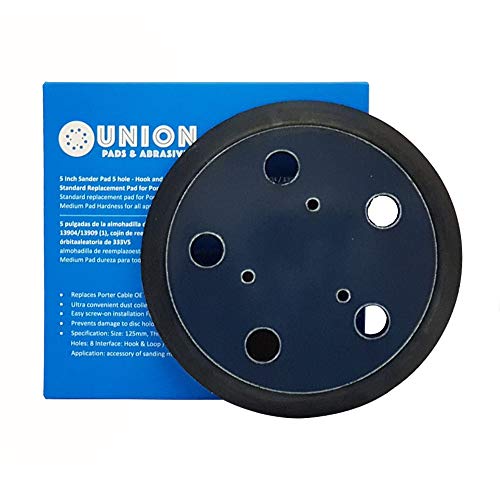 Product Cover 5 Inch Sander Pad 5 Hole - Hook and Loop Replaces Porter Cable OE # 13904/13909 (1), RSP29 Standard Replacement Pad for Porter Cable 333 and 333VS Random Orbit Sanders