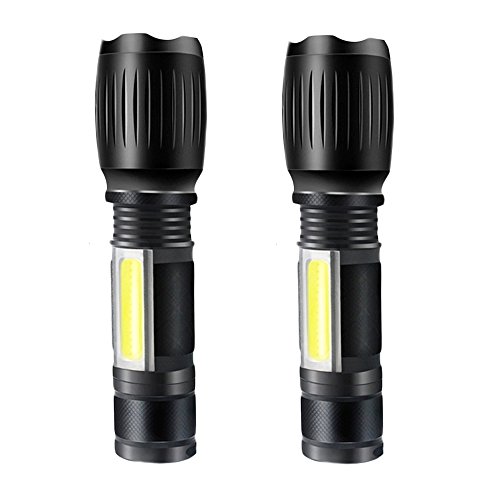 Product Cover 2Pcs Tactical Elite Flashlight, 3000 Lumens 6 Modes Tac light Pro with Magnetic Base COB LED Lantern Ultra Bright Zoom Waterproof Torch for Camping, Hiking,Emergency, Hurricane, Power Outage