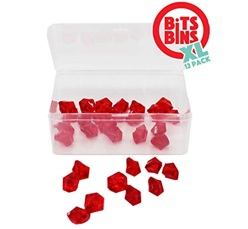Product Cover PRODUCT80 Board Game Pieces Storage Containers, Organizes Meeples, Dice, Tokens, and Cards to Fit Inside The Board Game Box, Includes 12 BitsBins XL and Measures 3.5