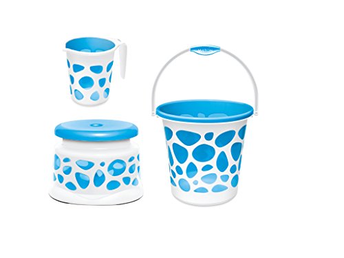 Product Cover MILTON Duplex Water Storage Bucket with Mug and Stool (25 L, Blue)