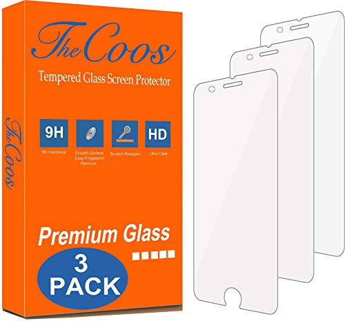 Product Cover TheCoos [3-Pack] Tempered Glass Screen Protector for Apple iPhone 8 Plus and iPhone 7 Plus
