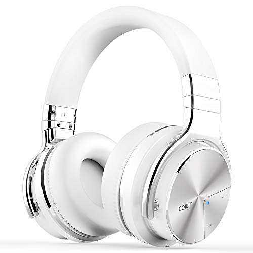 Product Cover COWIN E7 PRO [Upgraded] Active Noise Cancelling Headphones Bluetooth Headphones with Microphone/Deep Bass Wireless Headphones Over Ear, 30 Hours Playtime for Travel/Work, White