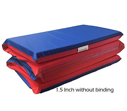 Product Cover KinderMat, Basic Rest Mat, 1.5 Inch Thick, 41.75 x 18 Inches Red/Blue