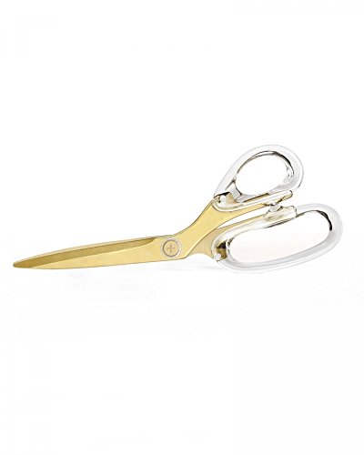Product Cover russell+hazel Modern 9 inch Metal and Acrylic, Gold Scissors, Left and Right Hand