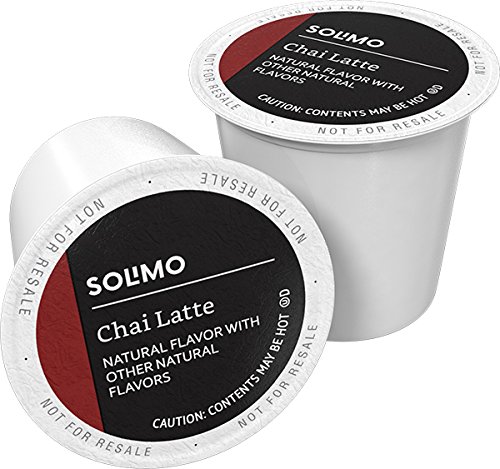 Product Cover Amazon Brand - 24 Ct. Solimo Tea Pods, Chai Latte, Compatible with 2.0 K-Cup Brewers