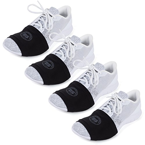 Product Cover THE DANCESOCKS - 100% USA Made Over Sneaker Dance Socks, Smooth Floors (4 Pairs - Black)