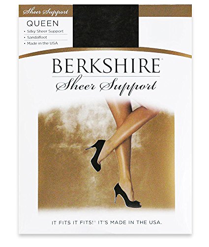 Product Cover Berkshire Women's Plus-Size Queen Silky Sheer Support Pantyhose - Sandalfoot 4417
