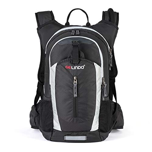 Product Cover Gelindo Insulated Hydration Backpack Pack with 2.5L BPA Free Bladder - Keeps Liquid Cool Up to 4 Hours, Water Backpack for Hiking Camping Cycling Running, 18L
