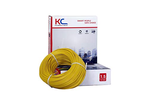Product Cover KC Cab PVC Insulated Wire 90 meter coil(Yellow)