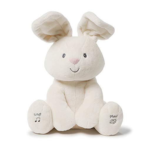Product Cover Baby GUND Flora The Bunny Animated Plush Stuffed Animal Toy, Cream, 12