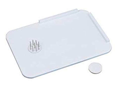 Product Cover Homecraft Plastic Spread Board with Spikes, Food Tray with L Shaped Corner and Optional Stainless Steel Spikes Hold Food in Place While Cutting and Spreading, Kitchen Aid for Limited Use of One Hand