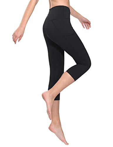 Product Cover BALEAF Women's High Waist Tummy Control Yoga Workout Capris Leggings Side Pockets