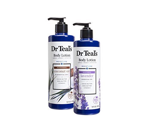 Product Cover Dr Teal's Body Lotion - Coconut and Lavender, 2 Count - 32oz Total