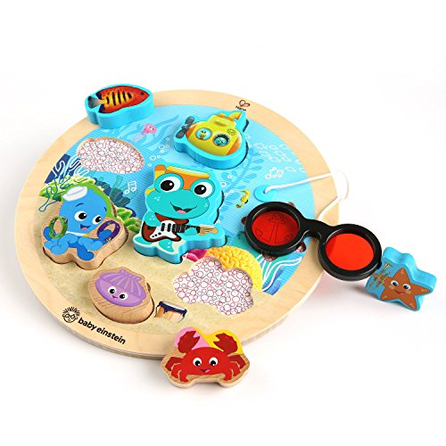 Product Cover Baby Einstein Submarine Adventure Wooden Puzzle Toddler Toy, Ages 18 months and up