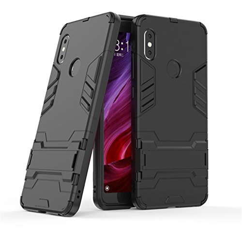 Product Cover TARKAN Heavy Duty Shockproof Armor Kickstand Back Case Cover for Redmi Note 5 Pro (Black) 2018