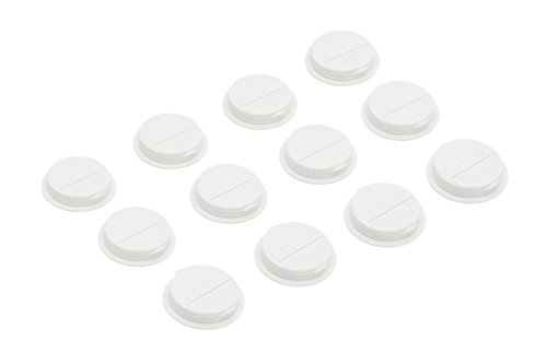 Product Cover Jarware 82661 Plastic Regular Mouth Mason Jars, White Spice Lids