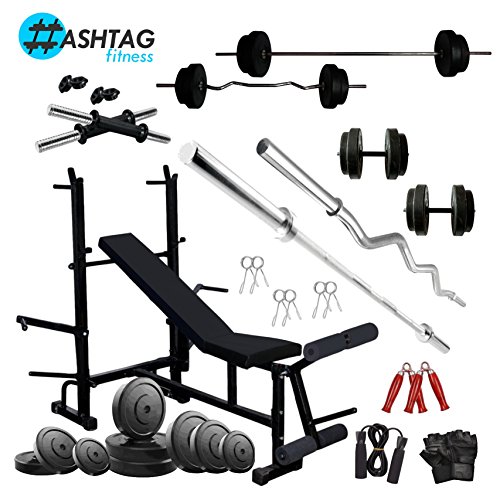 Product Cover HASHTAG FITNESS 60 kg Home Gym Combo Kit