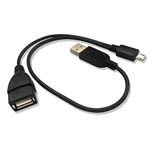 Product Cover AuviPal 2-in-1 Micro USB to USB Adapter (OTG Cable + TV's USB Power Cable) - Black