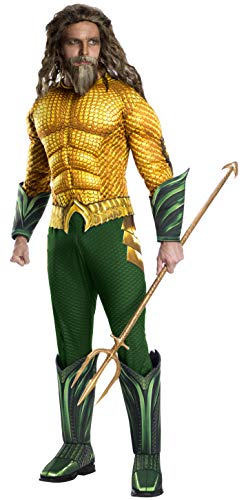 Product Cover Rubie's men's Movie Adult Aquaman Deluxe Costume, As Shown, Standard