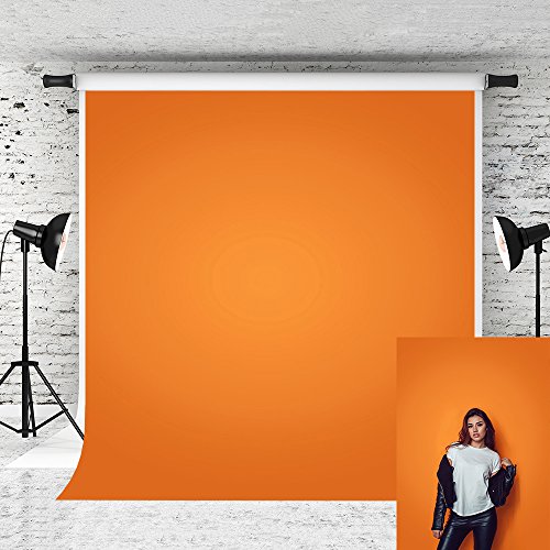 Product Cover Kate 5x7ft Orange Backdrops for Photographer Photography Pure Color Solid Photo Background Portrait Studio Prop Baby Shoot