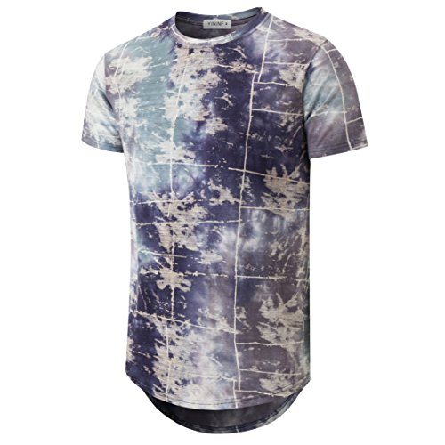 Product Cover YININF Mens Hipster Hip-Hop Premiun Tees - Stylish Longline Latest Fashion Print T-Shirts