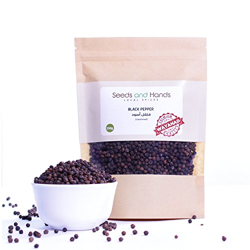 Product Cover Seeds and Hands Tellicherry Special Extra Bold Black Pepper/Kali Mirch Whole (250g)