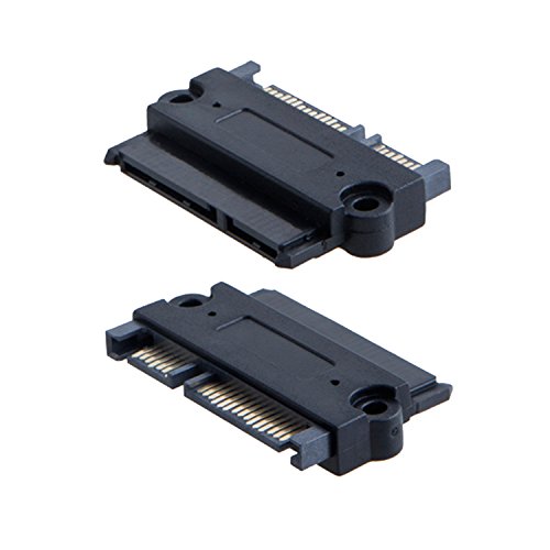 Product Cover CableCreation 2-Pack SATA 22Pin (7+15 Pin) Male to SATA 22 Pin (7+15Pin) Female Adapter Convertor, Sata Male-Female Adapter