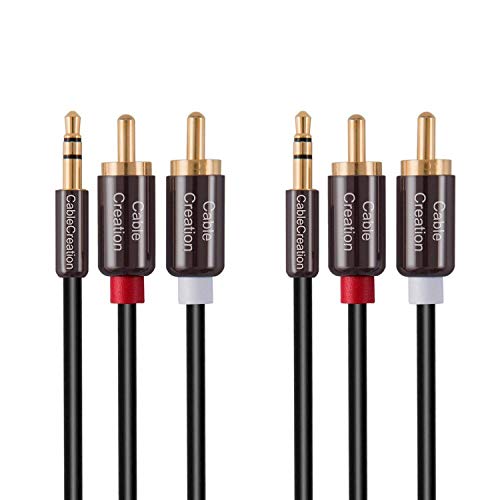 Product Cover RCA Cable, [2-Pack] CableCreation 3.5mm 1/8
